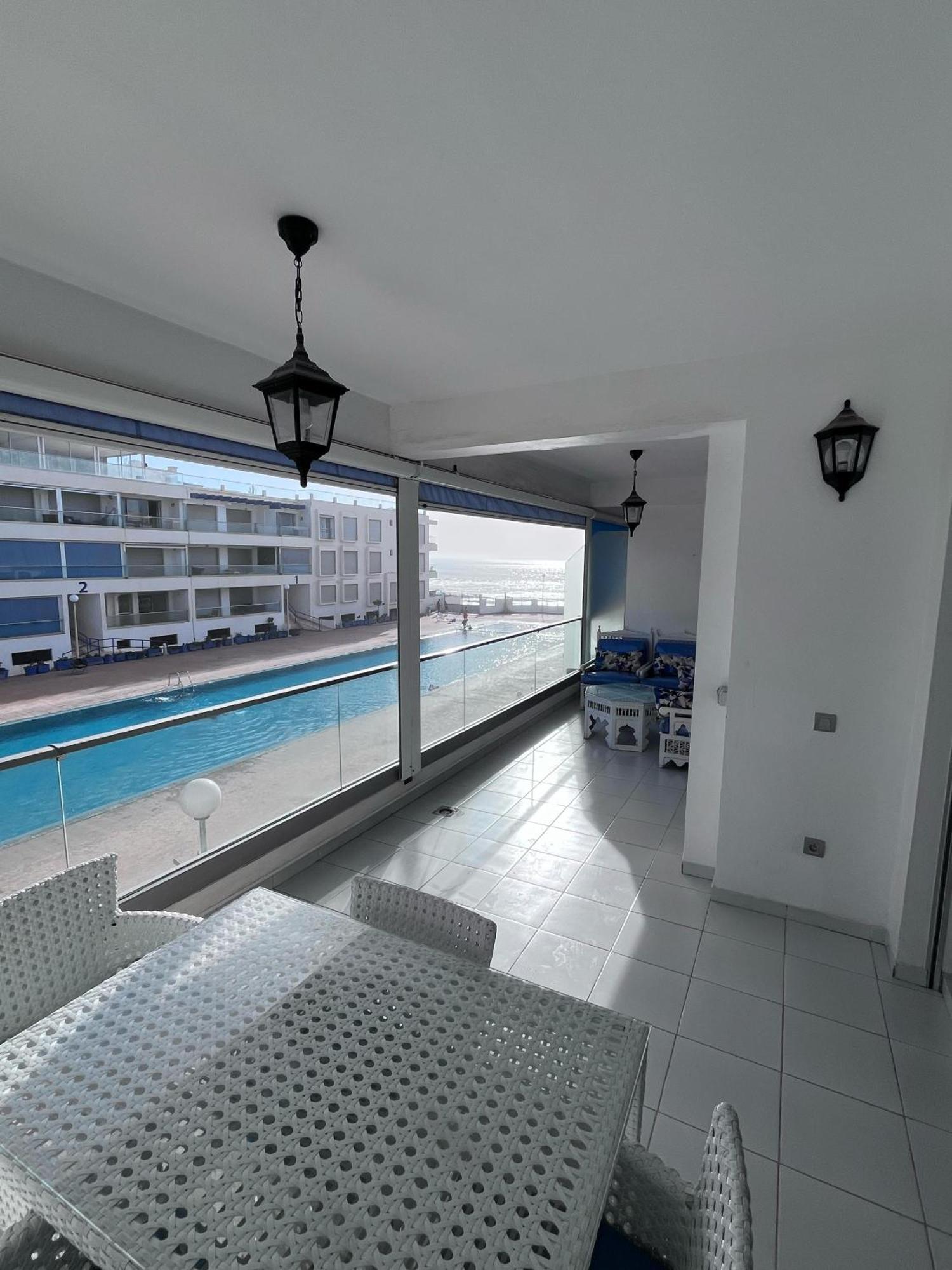 Apartment Sea View With Pool Aourir Exteriör bild