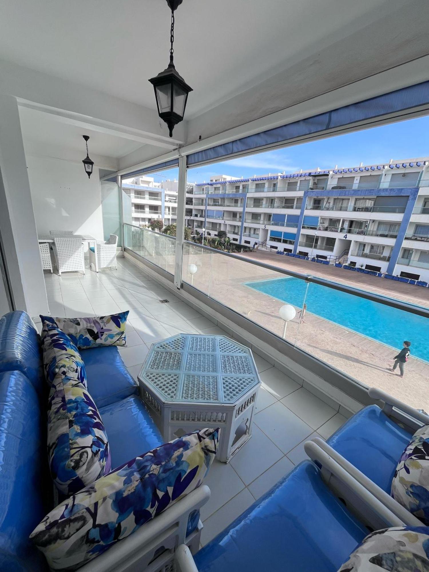 Apartment Sea View With Pool Aourir Exteriör bild